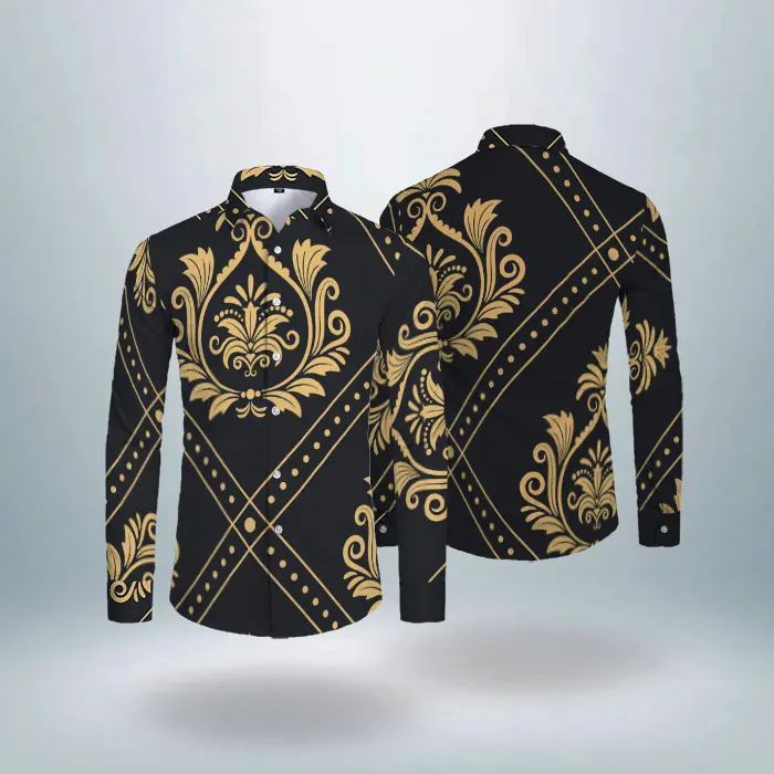 Luxury long sleeve shirt versace pattern hot gift - 796796